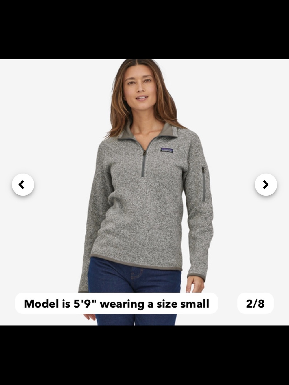 Patagonia Heather Gray Quarter-Zip Fleece Pullover